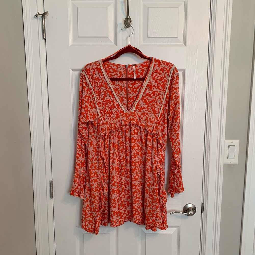 Free People Like You Best Ruffles Peasant Dress